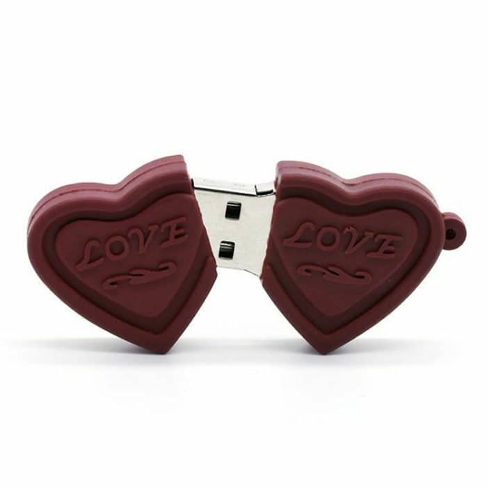 4 GB USB-Flash-Disk im Dual Hearts-Stil, 4GB, 16GB – Bild 3