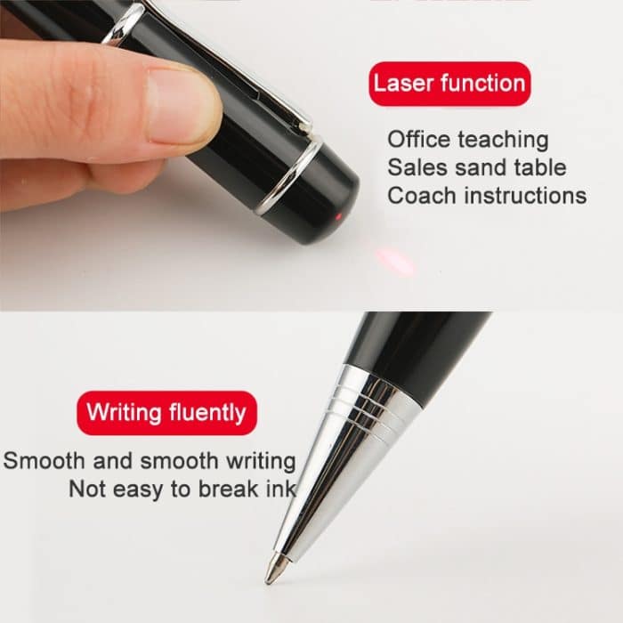 3 in 1 USB-Flash-Disk im Laser Pen-Stil, 2 GB (schwarz) – Bild 4