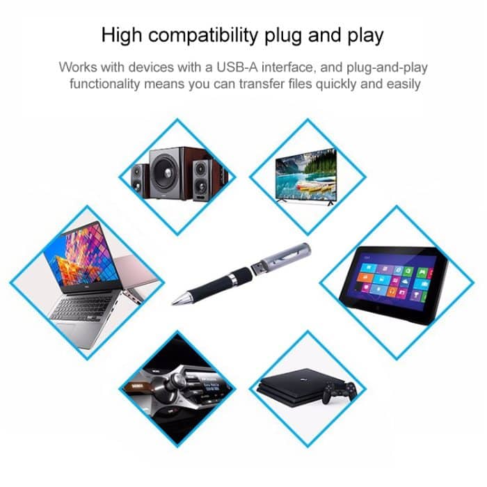 2-in-1-USB-Flash-Disk im Stiftstil, Schwarz (16 GB), 2GB, 4GB, 8GB, 16GB – Bild 5