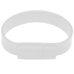 8 GB Silicon Bracelets USB 2.0 Flash Disk (weiß) – Bild 2