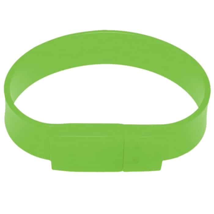 2 GB Silicon Bracelets USB 2.0 Flash Disk (grün) – Bild 2