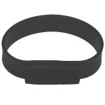 8 GB Silicon Bracelets USB 2.0 Flash Disk (schwarz) – Bild 2