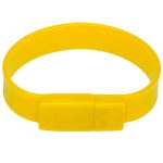 4 GB Silicon Bracelets USB 2.0 Flash Disk (gelb) – Bild 2
