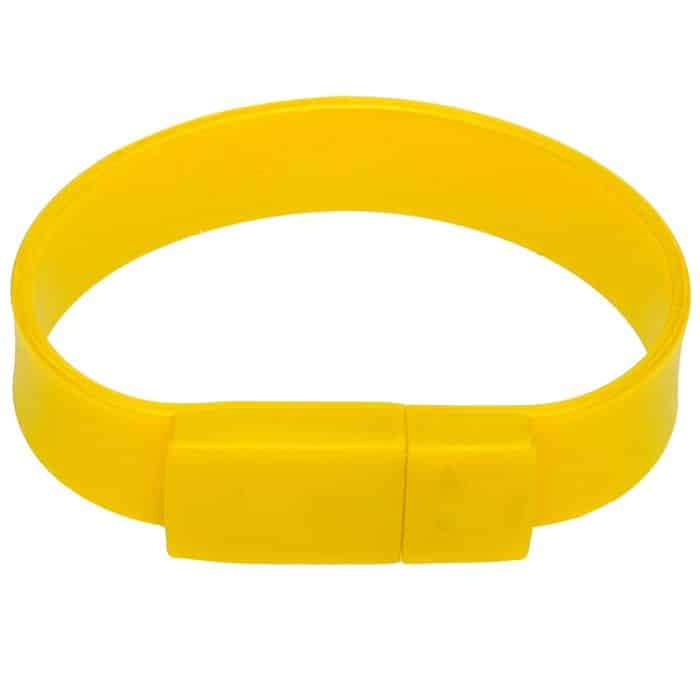 4 GB Silicon Bracelets USB 2.0 Flash Disk (gelb) – Bild 2