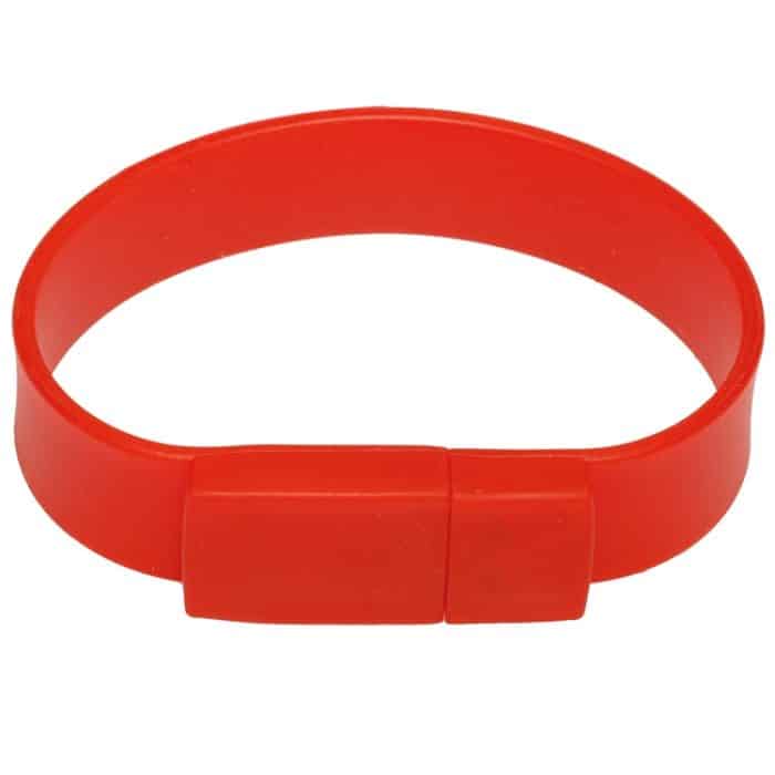 4 GB Silicon Bracelets USB 2.0 Flash Disk (rot) – Bild 2