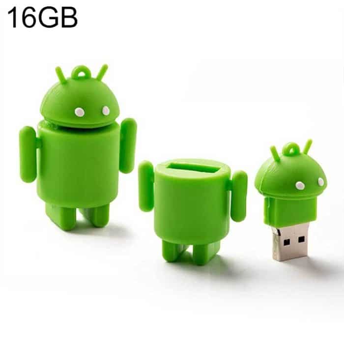 16 GB USB-Flash-Disk im Android Robot-Stil (grün) – Bild 1
