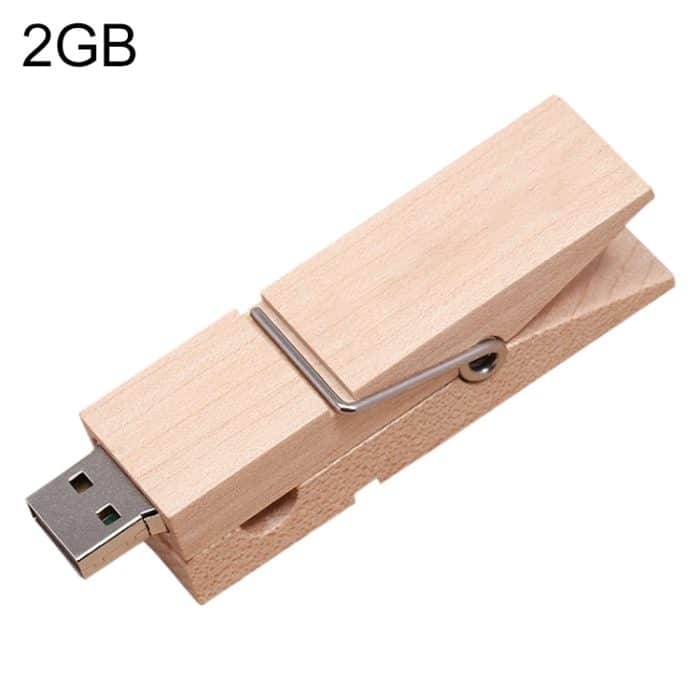 S-FD-1154A.jpg 4 GB USB-Flash-Disk im Holzclip-Stil, 2GB, 4GB, 8GB – Bild 1