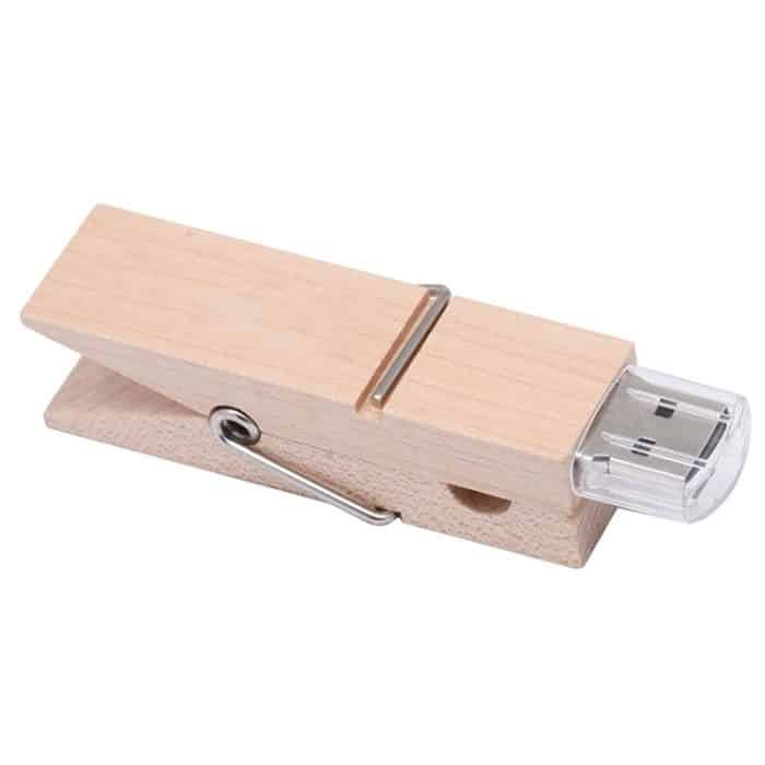 4 GB USB-Flash-Disk im Holzclip-Stil, 2GB, 4GB, 8GB – Bild 2
