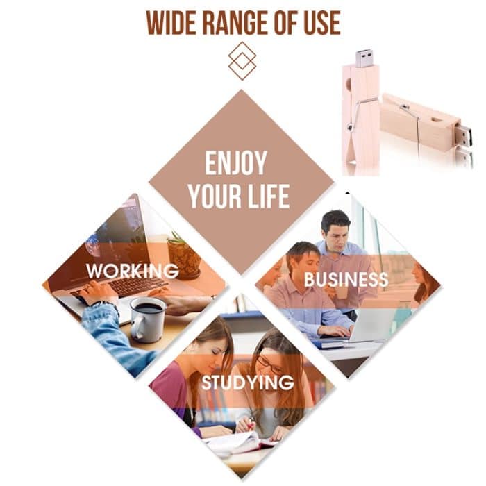 4 GB USB-Flash-Disk im Holzclip-Stil, 2GB, 4GB, 8GB – Bild 6