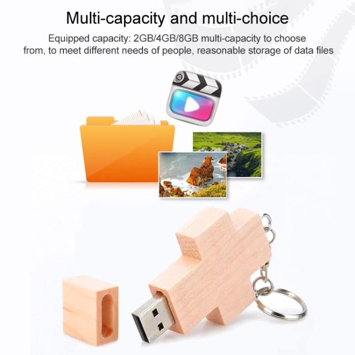 8 GB Holzkreuz-USB-Flash-Disk, 2GB, 4GB, 8GB – Bild 5