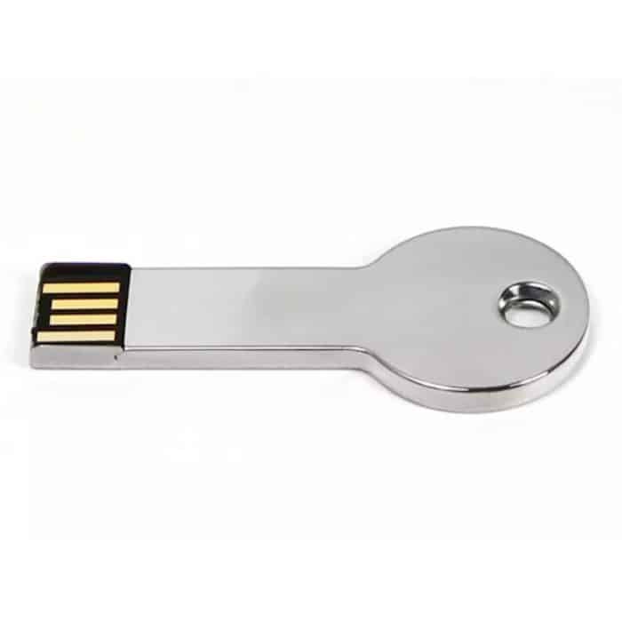 USB 2.0-Flash-Disk im Silver Metal Key-Stil (16 GB) (Silber) – Bild 3