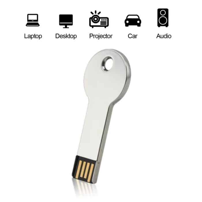 USB 2.0-Flash-Disk im Silver Metal Key-Stil (16 GB) (Silber) – Bild 5