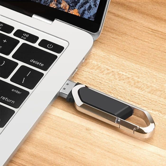 16 GB Metallic Keychains Style USB 2.0 Flash Disk (Schwarz) – Bild 5