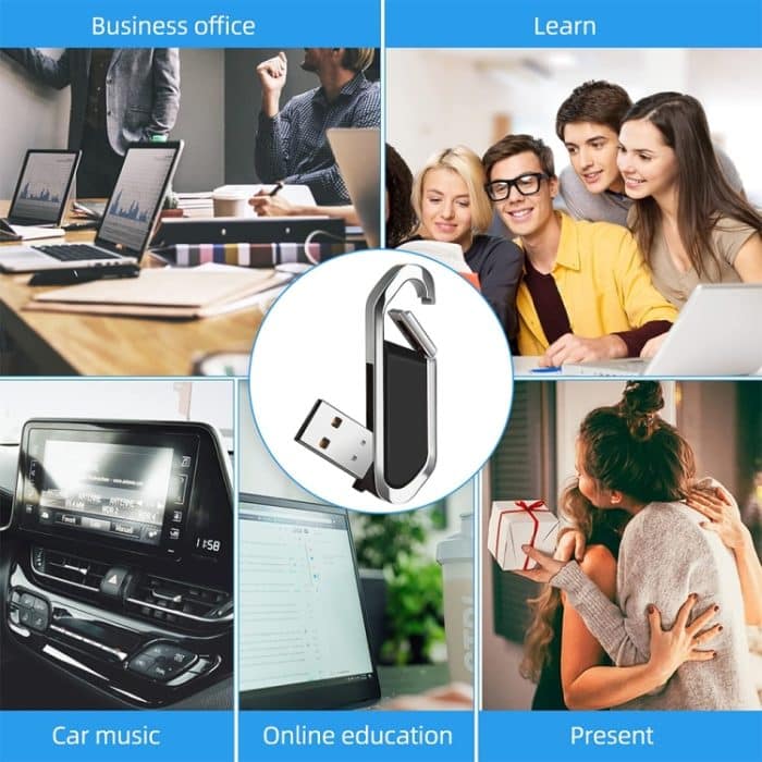 16 GB Metallic Keychains Style USB 2.0 Flash Disk (Schwarz) – Bild 7