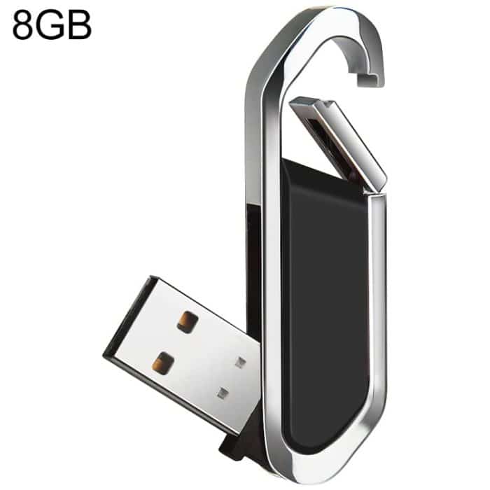 S-FD-119311.jpg 8 GB Metallic Keychains Style USB 2.0 Flash Disk (Schwarz) – Bild 1