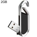 2 GB Metallic Keychains Style USB 2.0 Flash Disk (Schwarz)