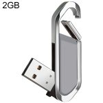 2 GB Metallic Keychains Style USB 2.0 Flash Disk (grau)