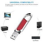 16 GB Metallic Keychains Style USB 2.0 Flash Disk (rot) – Bild 3