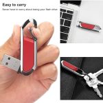 8 GB Metallic Keychains Style USB 2.0 Flash Disk (rot) – Bild 4