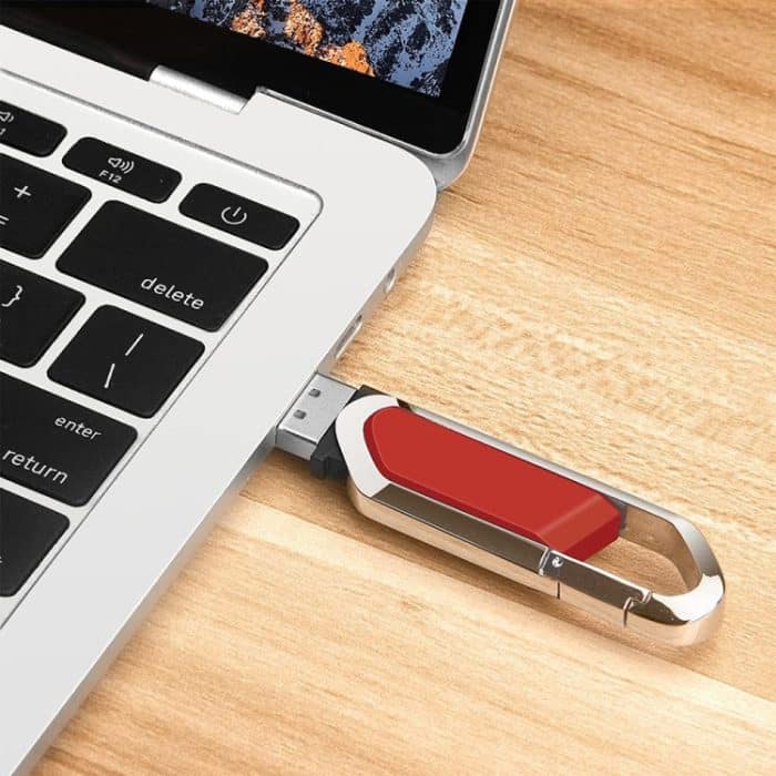 2 GB Metallic Keychains Style USB 2.0 Flash Disk (rot) – Bild 5