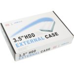 Hochgeschwindigkeits-3,5-Zoll-Festplatte SATA & IDE Externes Gehäuse, Unterstützung USB 2.0 (Silber) – Bild 6
