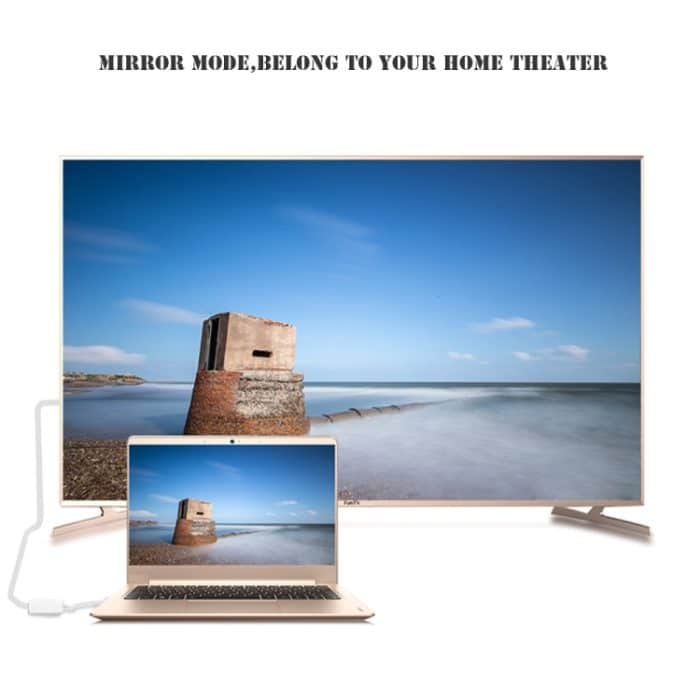 15 cm USB-C / Typ C 3.1 Adapterkabel zwischen Stecker und HDMI-Buchse, Für Macbook 12 Zoll / Chromebook Pixel 2015 – Bild 5