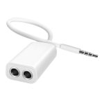 Aux-Audiokabel 3,5 mm auf 2 x Splitter-Adapter, kompatibel mit Telefonen, Tablets, Kopfhörern, MP3-Playern, Auto-/Heim-Stereoanlagen und mehr