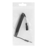Frühlingswickel 3,5 mm männlich bis weibliches Aux -Kabel, kompatibel mit Telefonen, Tabletten, Kopfhörern, MP3 -Player, Auto-/Heimstereo und mehr, Länge: 20 cm bis 80 cm (schwarz) – Bild 4
