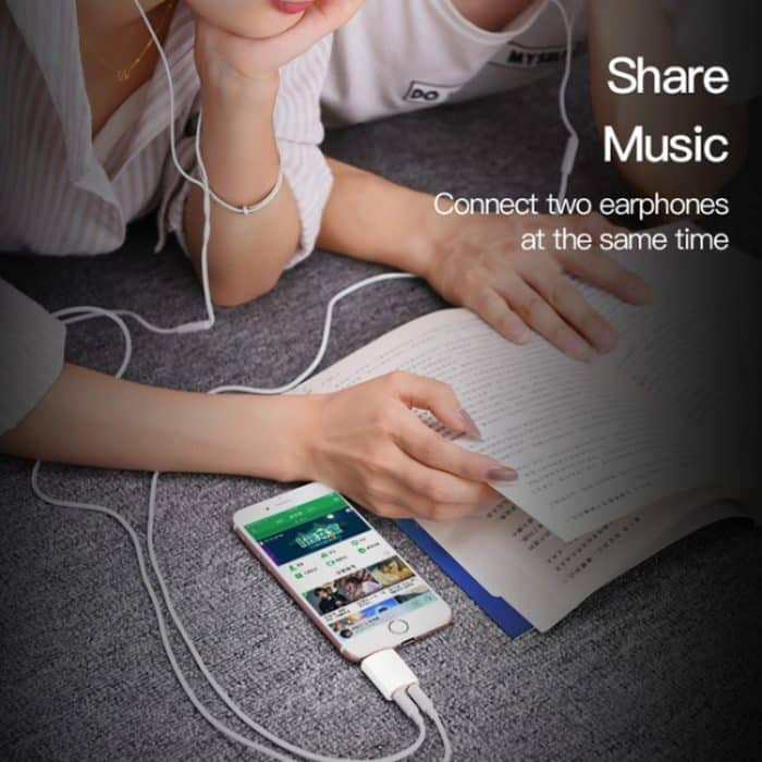3,5 mm Kopfhörer -Splitteradapter, kompatibel mit Telefonen, Tablets, Kopfhörern, MP3 -Player, Auto-/Heimstereo und mehr (weiß) – Bild 7