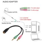 17 cm 3,5 mm Jackmikrofon + Hörphone -Kabel, kompatibel mit Telefonen, Tablets, Kopfhörern, MP3 -Player, Auto-/Heimstereo und mehr – Bild 6