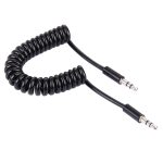 3,5-mm-Aux-Kabel mit Federspirale, kompatibel mit Telefonen, Tablets, Kopfhörern, MP3-Playern, Auto-/Heimstereoanlagen und mehr, Länge: 15 cm – 170 cm – Bild 2