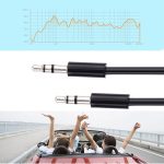 3,5-mm-Aux-Kabel mit Federspirale, kompatibel mit Telefonen, Tablets, Kopfhörern, MP3-Playern, Auto-/Heimstereoanlagen und mehr, Länge: 15 cm – 170 cm – Bild 4