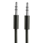 3,5 -mm -Aux -Kabel mit Springwolken, kompatibel mit Telefonen, Tablets, Kopfhörern, MP3 -Player, Auto-/Heimstereo und mehr, Länge: 20 cm bis 80 cm (schwarz) – Bild 2