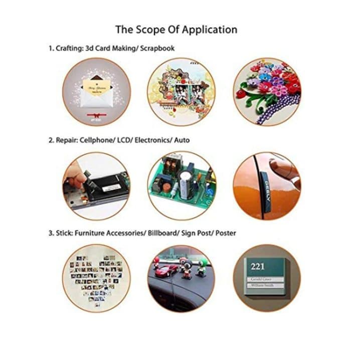 1mm Breite doppelseitig Klebstoff Aufkleberband für iPhone / Samsung / HTC Mobiltelefon Touch Panel Reparatur, Länge: 25m (rot) – Bild 5