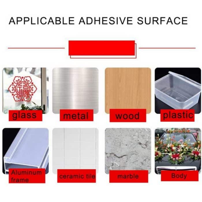 1mm Breite doppelseitig Klebstoff Aufkleberband für iPhone / Samsung / HTC Mobiltelefon Touch Panel Reparatur, Länge: 25m (rot) – Bild 6