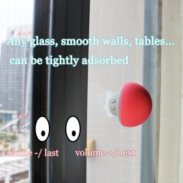 Pilzförmiger Bluetooth-Lautsprecher mit Saugnapfhalterung – Bild 5