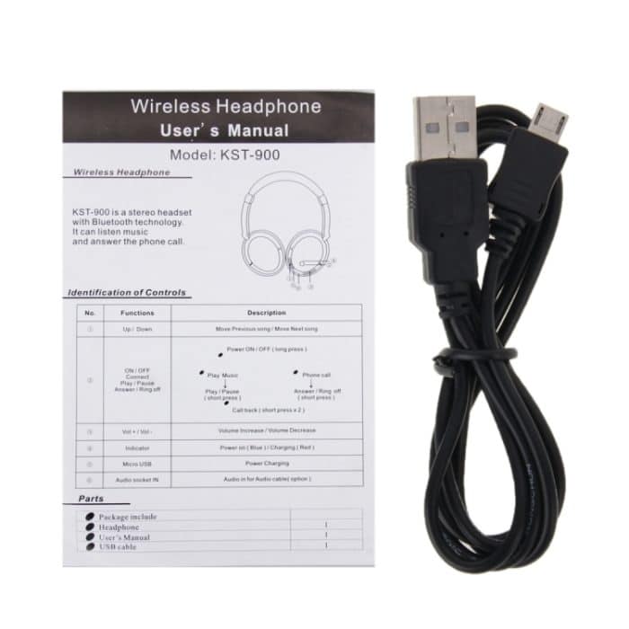 KST-900 Bluetooth Stereo Headset, Für iPad, iPhone, Galaxy, Huawei, Xiaomi, LG, HTC und andere Smartphones – Bild 7