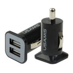 Hochleistungsfähiges 2,1 A + 1 A Dual-USB-Port-Autoladegerät für iPad Air 2 & Air & 4, iPhone 6 & 6 Plus & 5C & 5S & 4 & 4S, iPod touch, Galaxy Tablet / Note Series und andere Mobiltelefone, Navigatoren