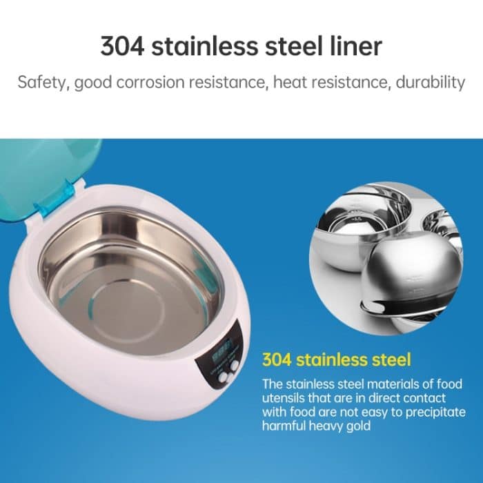 Edelstahltank Digitaler Ultraschallreiniger mit LCD-Display für Schmuck / Uhr / Prothese – Bild 6