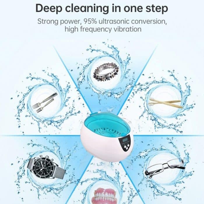 Edelstahltank Digitaler Ultraschallreiniger mit LCD-Display für Schmuck / Uhr / Prothese – Bild 10
