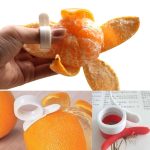 10 Stück Ringtyp Zitrone Orange Mandarine Öffner Schäler Peel Slicer Cutter Obst Haut Entferner Messer Helfer, zufällige Farblieferung – Bild 4