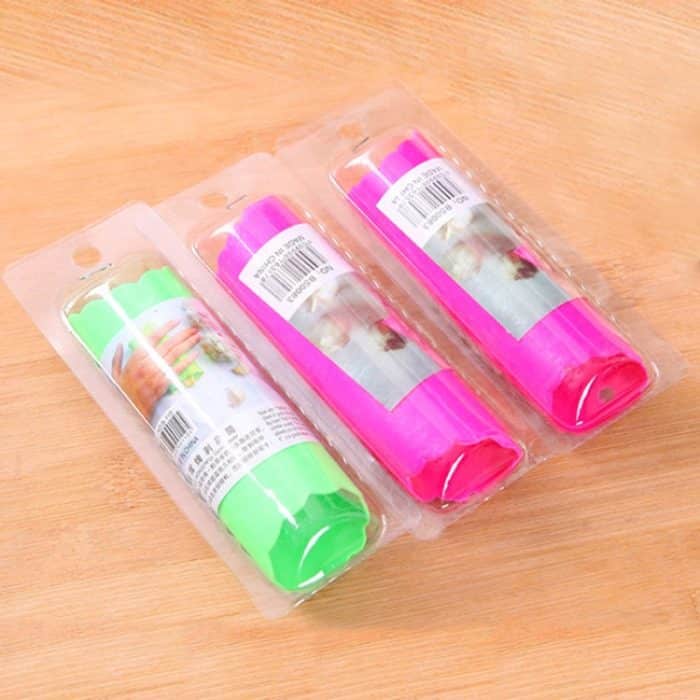 5 PCS Soft Resin Tube Shaped Wiederverwendbare Magic Handrolling Knoblauchschäler Küchengeräte (zufällige Farblieferung) – Bild 6