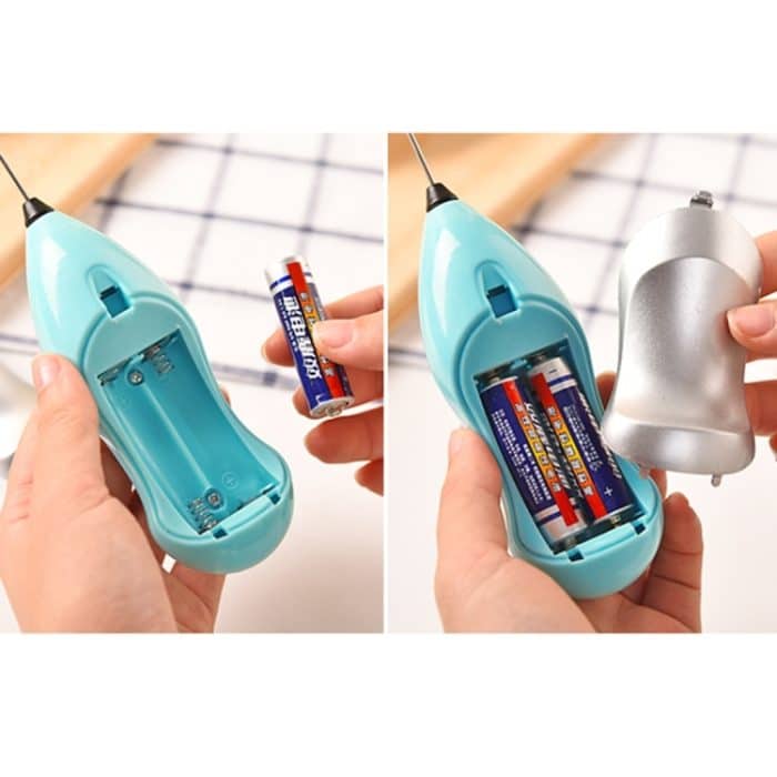 Tragbare handgehaltene elektrische Rührgeräte Schneebesen Ei / Milchriegel / Elektromixer / elektrischer Schaumschäumer Schneebesen, zufällige Farblieferung – Bild 5