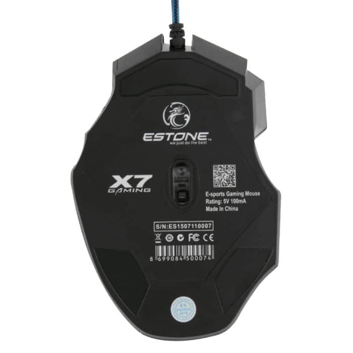 7 Tasten mit Scrollrad, 5000 DPI, LED, kabelgebunden, optische Gaming-Maus für Computer, PC, Laptop, X7 7 Buttons (Yellow), X7 7 Buttons (Black) – Bild 4