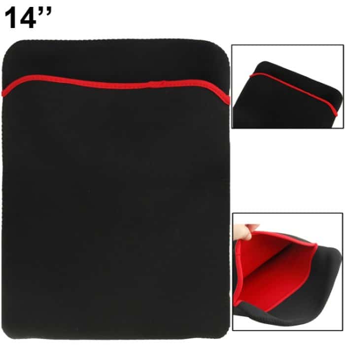 Soft Sleeve Case Bag für 14 Zoll Laptop (Schwarz) – Bild 2