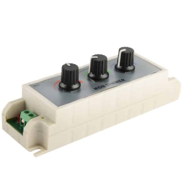 3 Kanal RGB LED Dimmer Controller für LED Lichtleiste DC12-24V, Ausgangsstrom: 3A – Bild 2