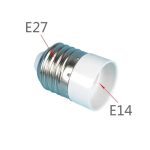 Adapterkonverter für Glühlampen E14 bis E27 (weiß) – Bild 3