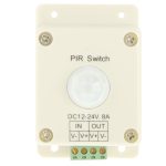 DC 12V-24V 8A PIR-Schalter Infrarot-Controller Bewegungssensor-Schalter für LED-Licht – Bild 3