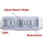 3-Tasten-Mini-Controller-Dimmer für einfarbiges 3528/5050 SMD-LED-Streifenlicht mit DC-Anschluss, DC 12V – Bild 4