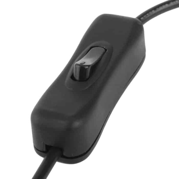 5,5 x 2,1 mm Buchse an 3x Stecker Gleichstromkabelstecker mit Schalter für LED-Streifen, Länge: 30 cm (schwarz) – Bild 4